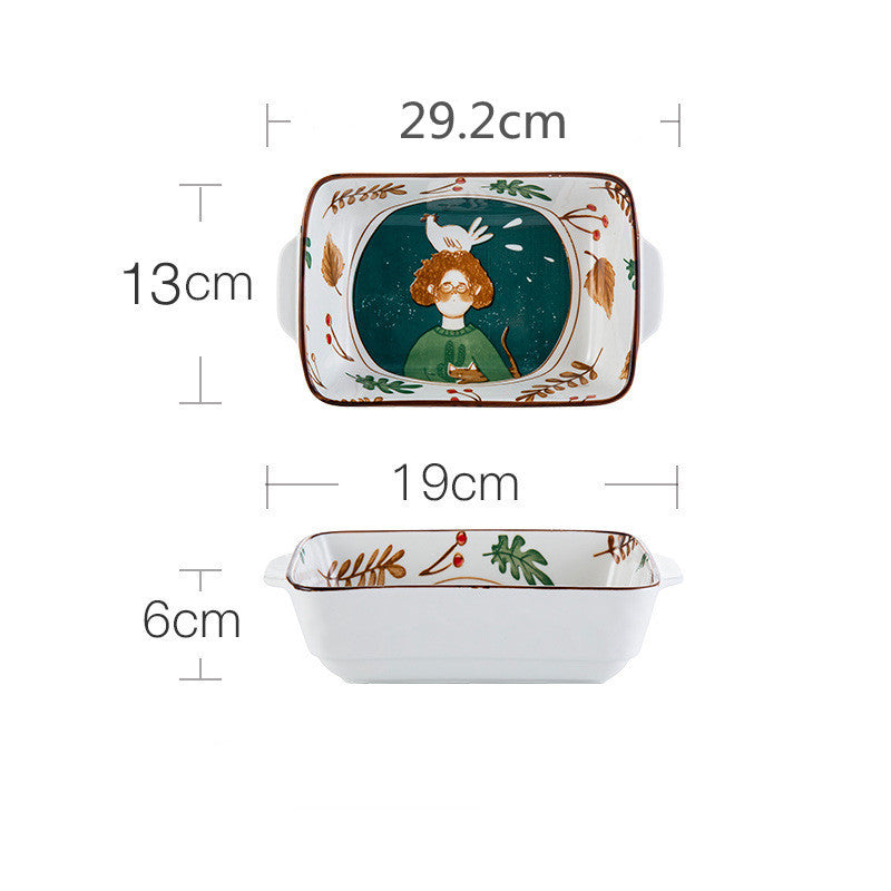 Ceramic Tableware Set Household Ceramic Bowl, Noodle And Dish Combination