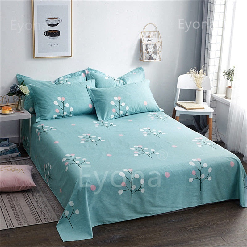 Single Double Bed Cartoon Bed Sheets Single Piece - souqmart