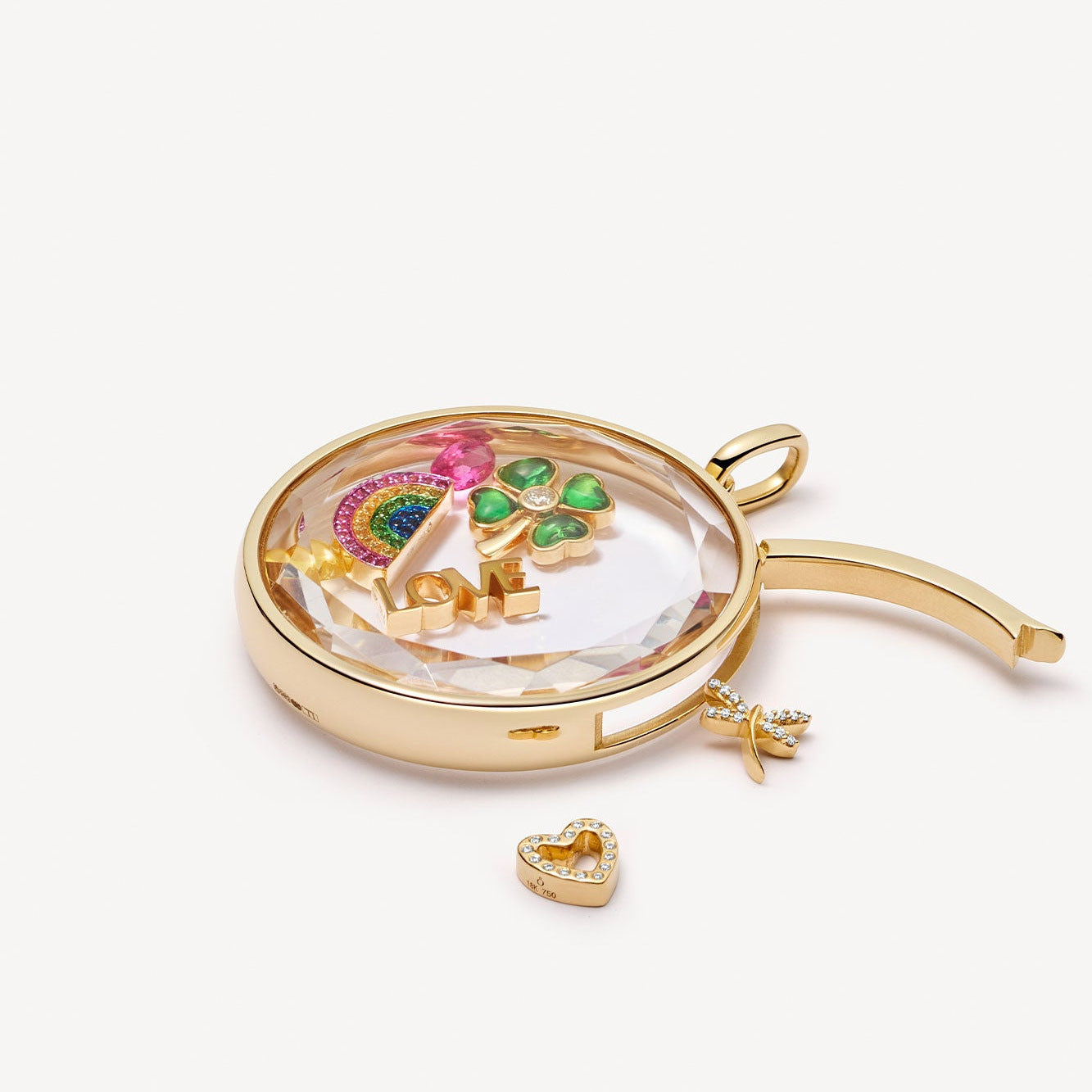 Retro Personalized Glass Photo Box Pendant - souqmart