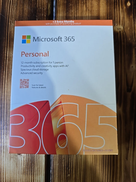 Microsoft Office 365 Personal Edition with 1 Year Subscription New Sealed Box